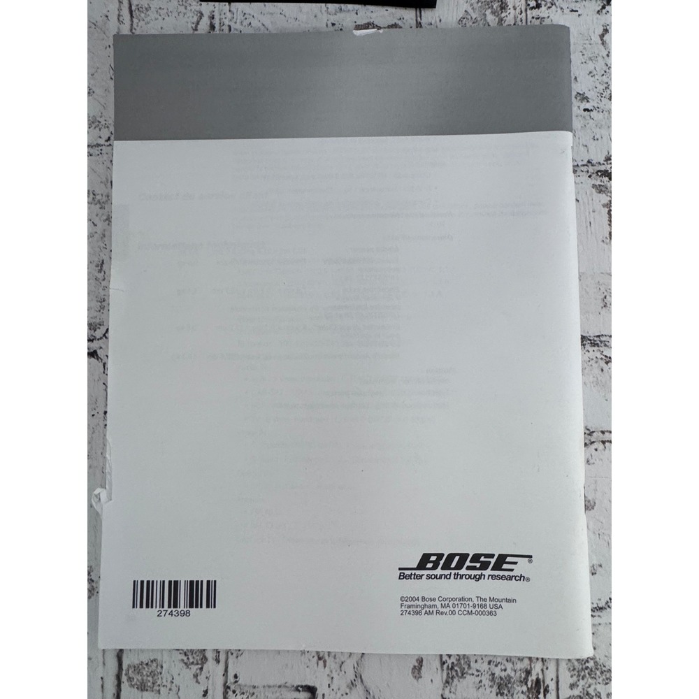 Bose RC38T1-27 Remote Control with Lifestyle 38 48 Manuals and uMusic Guide - Picture 8 of 12
